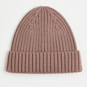 H&M Kids Ribbed Knit Hat - Brown